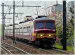 AM 75 AM 75 844 is arriving at the station Antwerpen Noorderdokken on April 24th, 2010. 