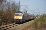 Test ride on L 39 (Welkenraedt-Montzen). EMU type 80 break . ...