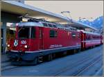 arosa-line Ge 4/4 II 626 'Malans' is waiting for passengers to Arosa at the station of Chur in the early morning of December 22nd, 2009. 