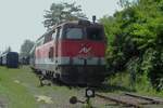 Former ÖBB 2043 037 shuttles with a train at the Heizhaus Strasshof on 21 May 2023.