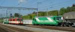 BAM The BAM Ge 4/4 waits Morges the departure and distance of the locale train to Bi�re. 
01.05.2009