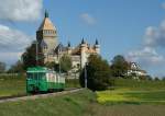 BAM BAM Local train by the Castle of Vuffelens. 
13.10.2009