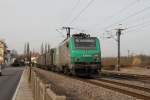 SNCF BB 37056 with fright train towards Strassbourg, 18.03.2010. ... SNCF BB 37056 with fright train towards Strassbourg, 18.03.2010. ...