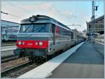 BB 67000 SNCF BB 67 372 with a fast train to Caen in Tours. 
21.03.2007