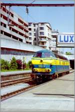 The SNCB/NMBS 5523 in Luxembourg City. 
13. 05.1998