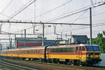 On 9 September 2009 NMBS 1188 hauls a Benelux through Antwerpen-Berchem. This train was diverted due to works between Antwerpen centraal and Berchem and is seen coming from the Centraal avoiding freight line Antwerpen-Dam, Antwerpen Oost and Berchem.