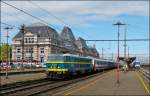 . HLE 2024 with the special train  Adieu Srie 20  pictured in Tournai on May 11th, 2013.