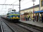 NMBS 2024 arrived with the special train  Adieu Srie 20  in Moeskroen 11-05-2013.
