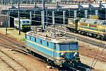 On 15 May 2002 NMBS 2232 runs light at the loco depot at Antwerpen-Dam.