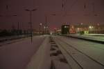 berlin-all-stations Snowy evening on 9.1.2010 at Berlin-Lichtenberg.