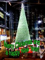 Greetings to Christmas 2010 from Germany, Berlin Central station at ...