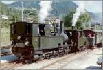 blonay-chamby-bc The RhB in Blonay by the B-C: G 3/3 N� 1 in the sommer 1985. 