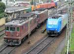 Two BLS RE 474 and an BLS Re 185 in ...
