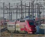bruxelles-brussel-all-stations The PBKA Thalys unit 4301 will soon arrive at the station Bruxelles Midi on February 14th, 2009.