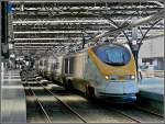 bruxelles-brussel-all-stations Eurostar unit pictured at Bruxelles Midi on May 30th, 2009.