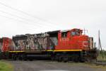 canadian-national-railway-cn CN 4803 (GP40-2LW) at 16.09.2010 on Contrecoeur,QC. 