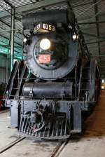 canadian-national-railway-cn CNR 4-8-4 6153 was built 1929 from Monteral Locomotive Works. 16.9.2010 at Canadian Railway Museum in Delson,Qc.