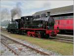 CFV3V Three Valleys Steam Train The steam locomotive MF83 (030T) taken in Treignes on September 23rd, 2006. It was built by La Meuse-Li�ge in 1916. The MF83 comes from the coalmines Monceau-Fontaine at Monceau. It was made for shunting and had a simple concept. This engine was the last steam engine to be used by the mines. It was moved to Mariembourg by own means on 24th may 1980 and is property of CFV3V. 