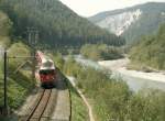 chur---reichenau---disentis-line RhB Ge 4/4 II with RE by Versam Safien
13.09.2009