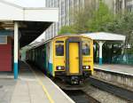 Class 150 A Arriva Class 150 in the Cardiff Queens Street Station.
28.04.2010