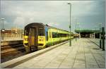 Class 158 The 158 844 in nice colors in Cardiff Central. 
November 2000/analog picture from CD