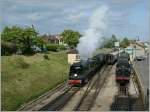 Class 34 The Swanage Railway 34070 is leaving the Swange Station.
15.05.2011