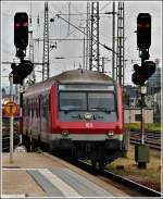 Control cars A local train from Trier is entering into the main station of Koblenz on June 26th, 2011 