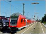 Control cars A push-pull train as RE 4 to Dortmund pictured in Aachen West on August 20th, 2011.