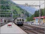 Control cars A BLS car train is arriving at Goppenstein on August 3rd, 2007.