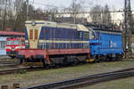 T458 1122/721 122 stands at Jihlava on 23 February 2020.