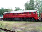 T679 (nickname Sergey)historic soviet Locomotive on museum Lun u Rakovnka 18 7th 2010.