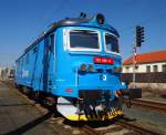 CD Cargo 122 026-4 in Railway station Kralupy nad Vltavou on 04/15/2013