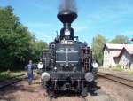 Historical steam locomotive 313.432 (nickname Matilda)18.8.2012 at the railway station Krup.