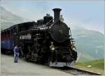 dampfbahn-furka-bergstrecke-dfb The DFB steam engine N� 4 pictured at the stop Furka on August 1st, 2008.