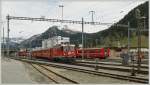 davos---filisur-line Ge 4/4 II 622 is leaving the Davos Station to the way to Filisur. 11.05.2010