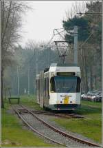 De Kusttram De Kusttram Nr 6008 is arriving at De Haan on April 12th, 2009.