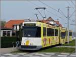De Kusttram unit 6024 pictured at De Haan on April ...