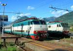 E 444 FS E 444 087 with a EC Service to Milan in Domodossola. 
30.08.2006