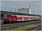 E69 E 69 03 is running through the main station of Koblenz on May 22nd, 2011.