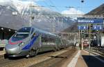 CIS ETR 610 by a test-run in Bellinzona. 
22.01.2009  ...