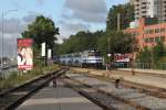 F40PH AMT (Agence m�tropolitaine de transport) F40PHR 271 ex-AMTRAK 271, ex-OHCR 271 with a commuter train at 14.09.2010 on Montreal Lucien-L&acute;Allier. 