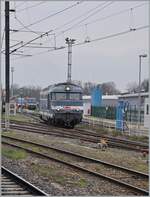 I wanted to take the opportunity once again (and probably for the last time) to photograph the SNCF BB 67500 in scheduled service. In Strasbourg, the well-maintained SNCF BB 67599 comes out of the depot while the SNCF BB 67511 can just be seen in the background. March 12, 2024