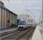 The SNCF Z 27694 comming from Bellegarde is arriving at Annemasse.