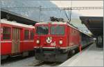ge-4-4-i Ge 4/4 I 610 with the Glacier Express in Chur. 
01.03.2009