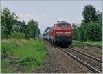 The DB 218 481-0 and an oither one wiht the IC Innsbruck - Münster are arriving at Mecknebeuren. 
16.07.2016