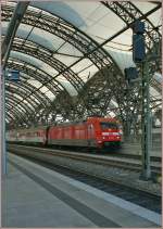 DB 101 012-3 with the EC 178 from Praha to Berlin in Dresden.