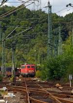 Here's the other, as of BB - 140 003-5 (ex E40 003) of the DB Schenker Rail on 25.08.2012 in Betzdorf/Sieg here today is locomotive crews trained.