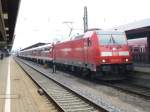 Here is standing 146 247-2 with a lokal train to Frankfurt ( Main ) main station on April 4th 2013 in Wrzburg main station.