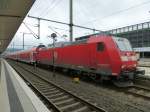 146 129-2 is standing in Bielefeld main station on August 19th 2013.