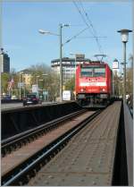 The 146 238-1 is approaching Konstanz. 
06.04.2011